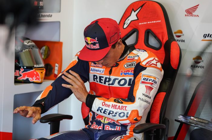 Marc Marquez batal tampil di MotoGP Andalusia karena lengan kanannya masih cedera