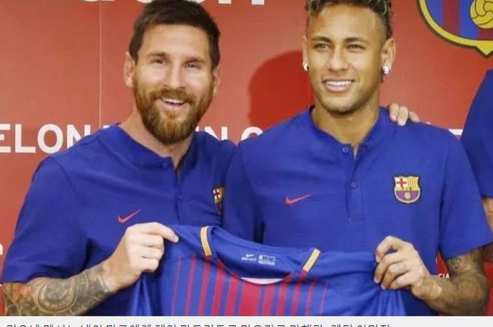 Lionel messi dan Neymar kala berkostum Barcelona