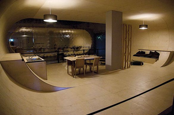 Interior rumah skateboard