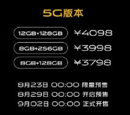 Daftar harga iQOO Pro 5G. Termurah adalah 3.798 Yuan, atau sekitar Rp 7,3 jutaan.