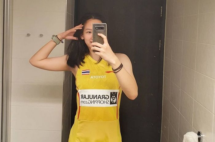 Unggahan foto dari tunggal putri Thailand, Pornpawee Chochuwong di akun Instagram pribadinya @pcmeew