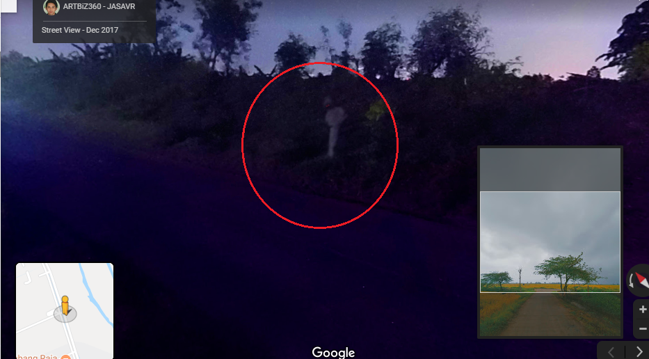 Viral penampakan sosok menyerupai pocong di aplikasi Google Maps