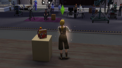Proses syuting di The Sims 4:Get Famous