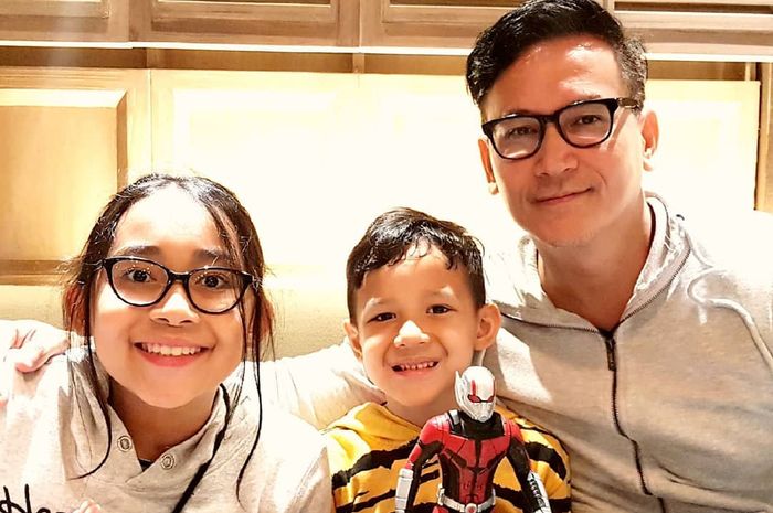 Marcelino Lefrandt dan Kedua Anaknya - Instagram