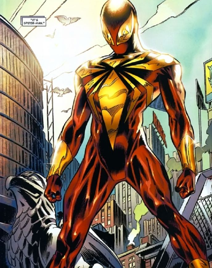 Kostum Iron Spider di komik