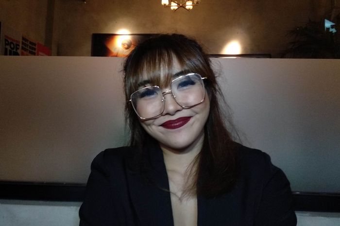 Gisella Anastasia saat ditemui Grid.ID di kawasan Kemang, Jakarta Selatan, Senin (3/12/2018)