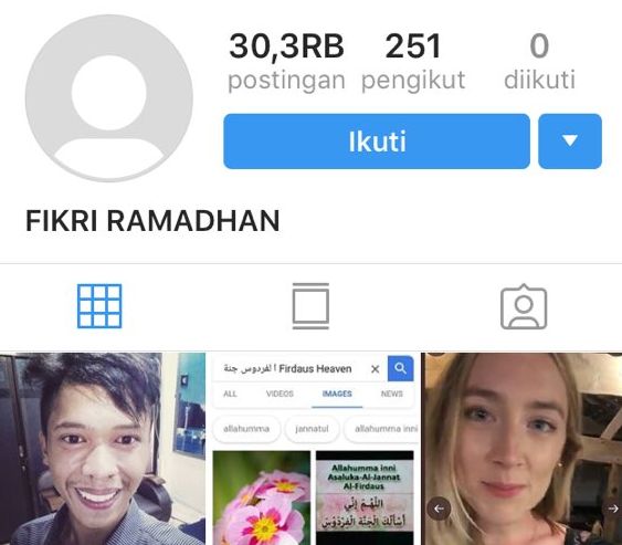 Netizen Twitter Ungkap Akun Instagram Misterius Fikri Ramadhan Semua Halaman Hai