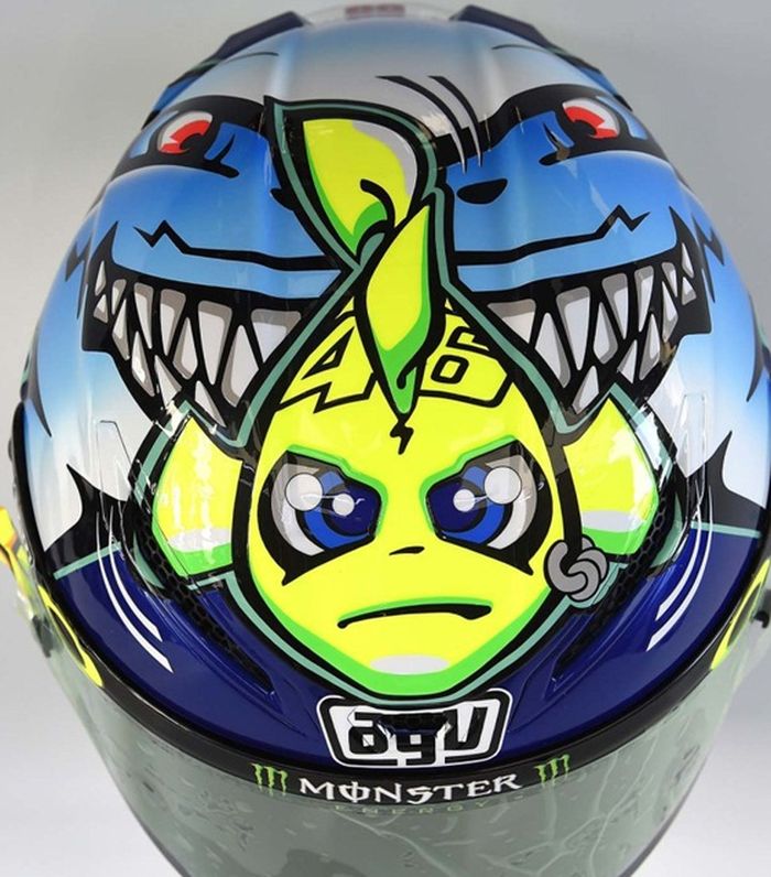 Ini 7 Desain Unik Helm AGV Pistanya Valentino Rossi yang di Desain Oleh  Aldo Drudi - MotorPlus-Online.com