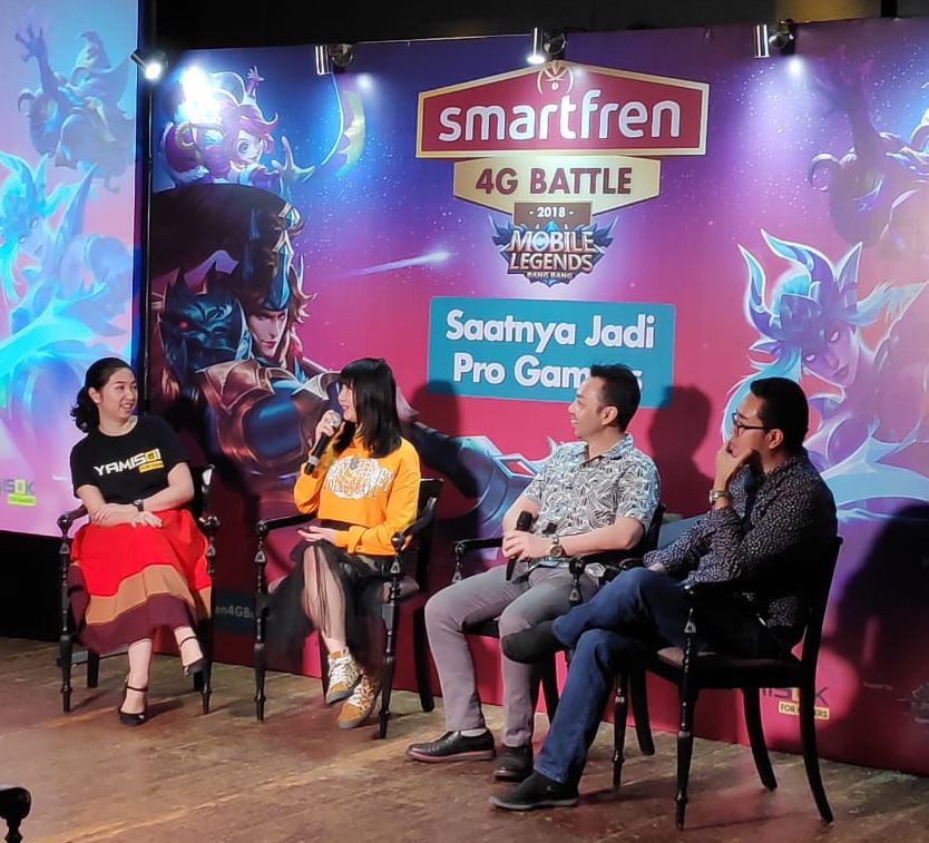 Konferensi pers Smartfren National Mobile Legends Daily Tournament 2018