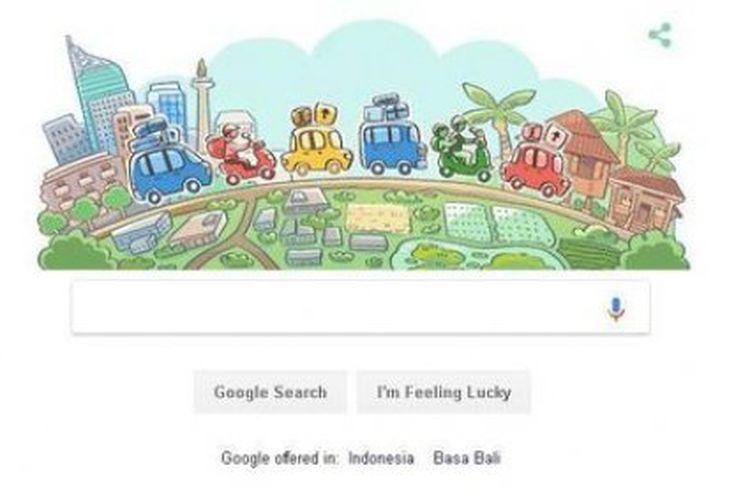 Sambut Lebaran, Google Doodle Hari ini Bertemakan Selamat Mudik 2018