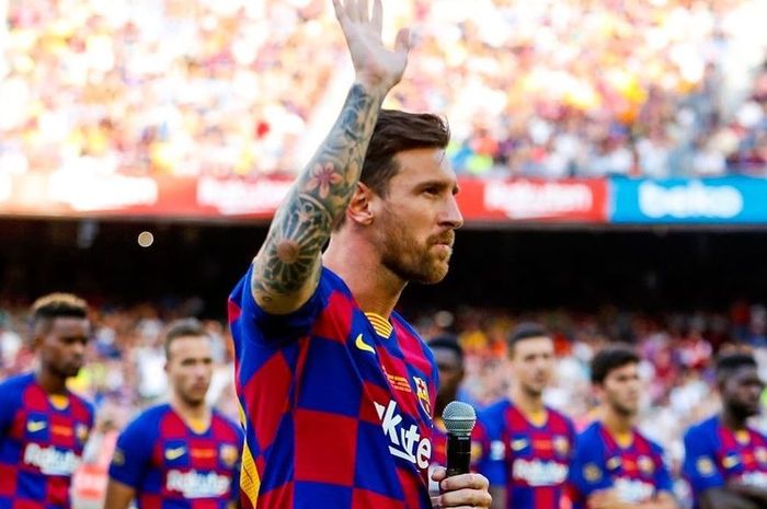 Lionel Messi resmi tinggalkan Barcelona.