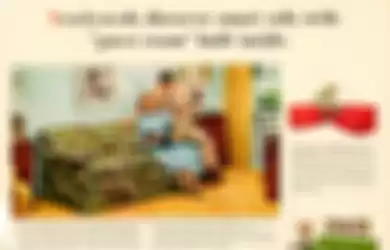 Iklan sofabed sebagai salah satu perabot multifungsi di majalah