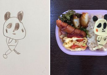 Ayah Ini Mengubah Coretan Tangan Putrinya Menjadi Bekal Makan Siang