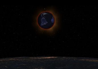 Keren! Begini Jadinya Kalau Gerhana Bulan Total Dilihat dari Bulan