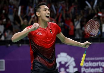Indonesia Raih Emas dari Tunggal Putra Bulu Tangkis Setelah 12 Tahun