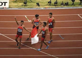 Tim Estafet Putra Meraih Medali Perak di Asian Games 2018 Setelah 52 Tahun