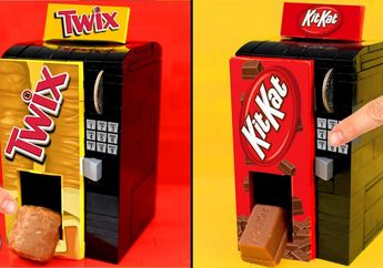 Wow! Vending Machine dari Lego Bisa Mengeluarkan Makanan Nyata!