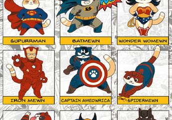 Begini Kalau Kucing Jadi Princess dan Superhero, Super Lucu!