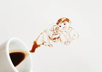 Selain Diminum, Teh dan Kopi Juga Bisa Dijadikan Berbagai Lukisan
