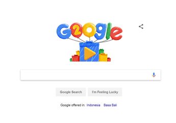 Di Doodle Ulang Tahun Google Ke-20, Ada Bahasa Indonesianya, lo!