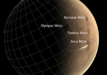 Ada Awan Putih Aneh di Sekitar Planet Mars, Awan Apakah Itu?