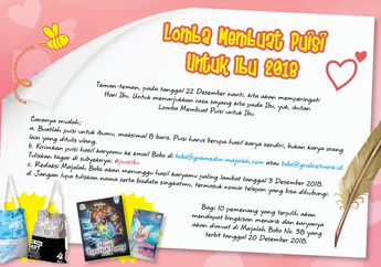 Ungkapkan Rasa Sayangmu Pada Ibu, Ikuti Lomba Membuat Puisi 2018