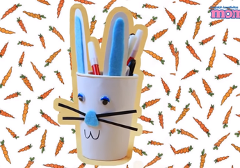 Lihat Cara Membuat Tempat Pensil Kelinci Agar Meja Belajar Rapi!