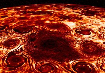 Wow! Ternyata Ada Banyak Pusaran Raksasa di Kutub Planet Jupiter