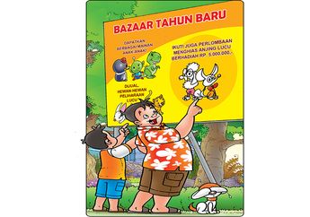Cergam Anak: Bazar di Tahun Baru