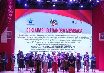 Pembacaan Kutipan Paragraf di Acara “Gerakan Ibu Bangsa Membaca” #AkuBacaAkuTahu