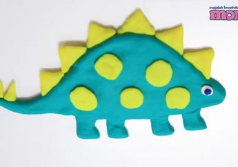 Yuk, Buat Plastisin Stegosaurus, Salah Satu Dinosaurus Herbivora!