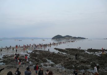 Ajaib, Ada Laut yang Bisa Terbelah Dua di Korea! Kenapa Begitu?