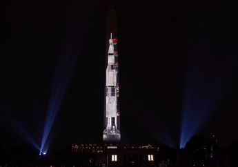 Wah, Monumen Washington Jadi Roket yang Meluncurkan Misi Apollo 11 ke Bulan!
