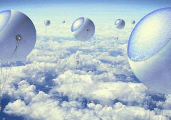 Unik! Panel Surya Ini Bentuknya Seperti Balon yang Terbang di Angkasa
