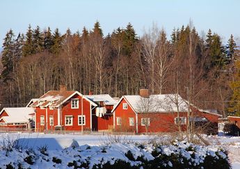 Di Swedia, Banyak Rumah Dicat Warna Merah, Apa Maknanya, ya?
