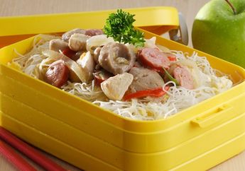 Bekal Sekolah Bihun Goreng Sosis, Resep Bekal yang Praktis