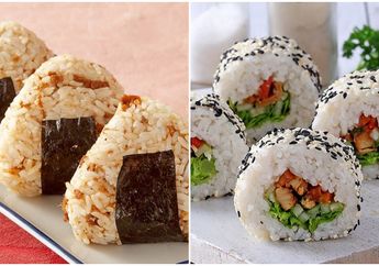 Sarapan Akhir Pekan Ini, Kreasikan Nasi Jadi Nasi Kepal dan Nasi Gulung, yuk!
