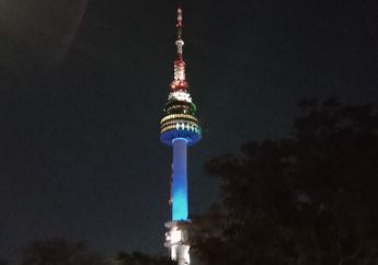 Hebat! Lampu N Seoul Tower Bisa Berubah Warna Sesuai Kualitas Udara