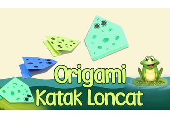 Bisa Hidup di Darat dan Air, Buat Kreasi Origami Berbentuk Katak, yuk!
