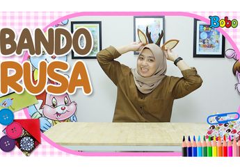 Agar Tampil Lebih Lucu dan Imut, Buat Bando Berbentuk Rusa, yuk!