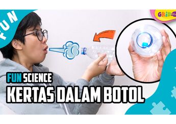 Eksperimen Meniup Kertas di Mulut Botol, Masuk atau Justru Keluar, ya?