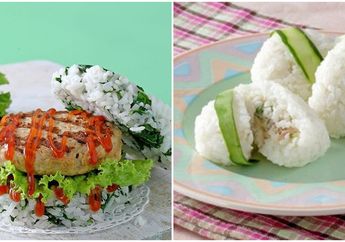 Supaya Tidak Bosan di Rumah, Kreasikan Nasi jadi Burger dan Onigiri, yuk!