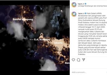 Wah, Erupsi Gunung Anak Krakatau Terekam Satelit Ruang Angkasa, Lihat Bagaimana Rekamannya, yuk!