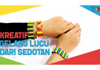 Jangan Dibuang, Sedotan Plastik Bisa Disulap Menjadi Gelang Lucu Ini