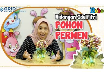 Kreasi Membuat Pohon Permen untuk Mengisi Waktu Libur Lebaran di Rumah