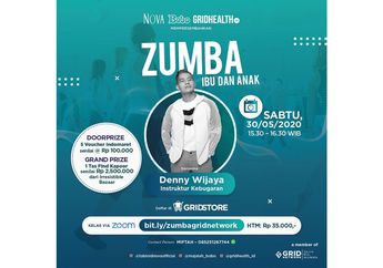 Tetap Aktif Bergerak untuk Jaga Kesehatan, Ikuti Kelas Zumba Online Bersama Ibumu, yuk!