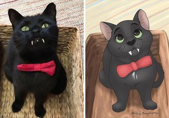 Gemas! Seniman Ini Mengubah Foto Hewan Peliharaan Menjadi Seperti Karakter Disney
