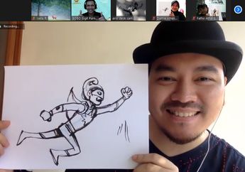Serunya Menggambar Gatot Kaca Bareng Kak Ario Anindito, Komikus Marvel, di Bobo Creative Week 2020!