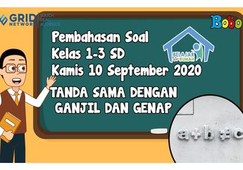 Kerjakan Latihan Soal tentang Tanda Sama Dengan, Bilangan Ganjil dan Genap, serta Bilangan yang Hilang di Video Ini