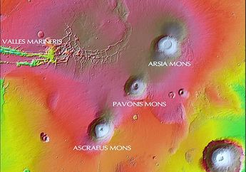Pegunungan Tharsis Montes Ini Jauh Lebih Besar dari Pegunungan di Bumi